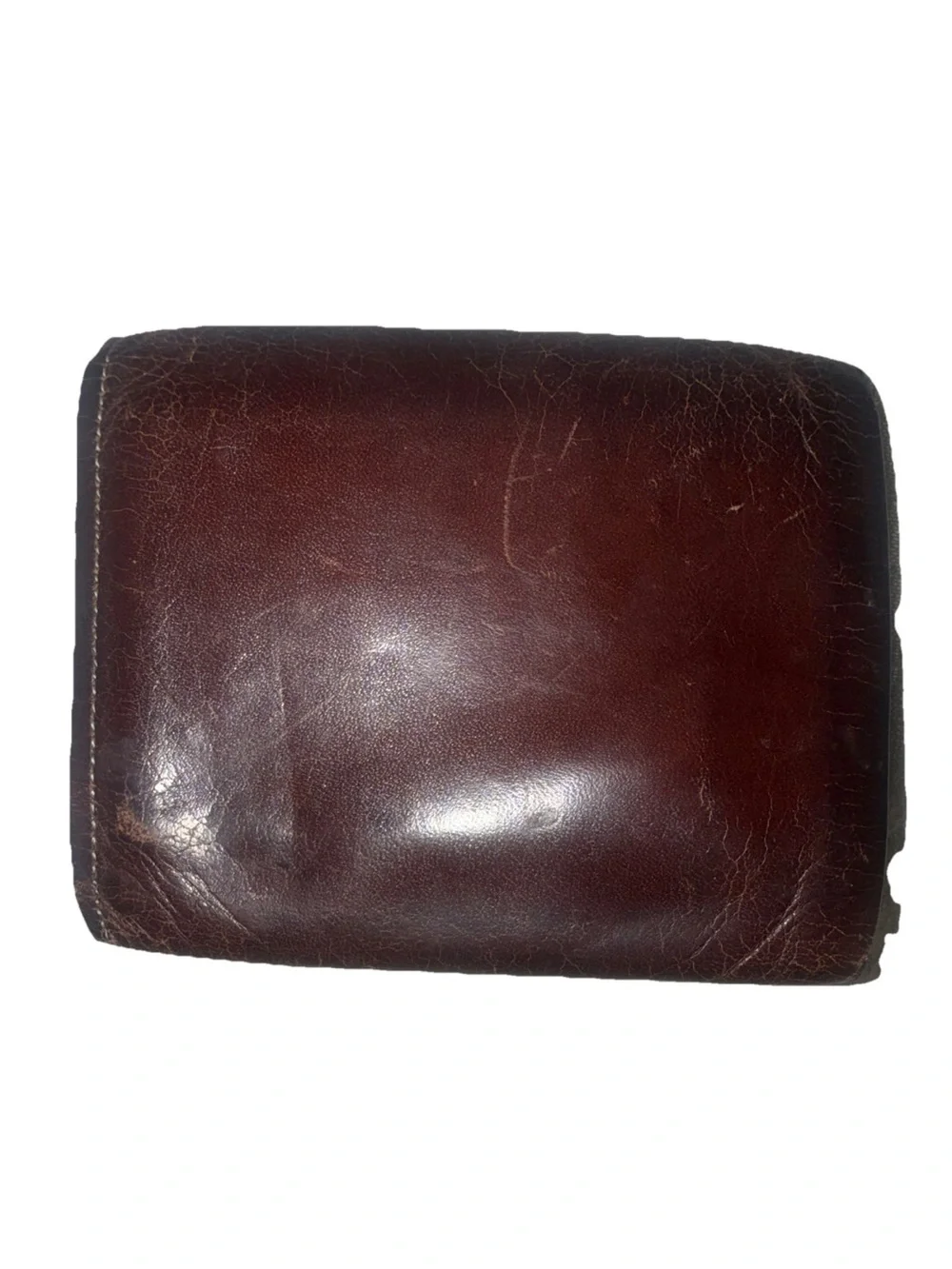 Rolfs Dark Brown Leather Compact Wallet